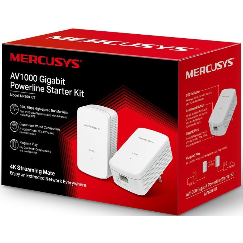 Powerline-адаптер MERCUSYS MP500 KIT