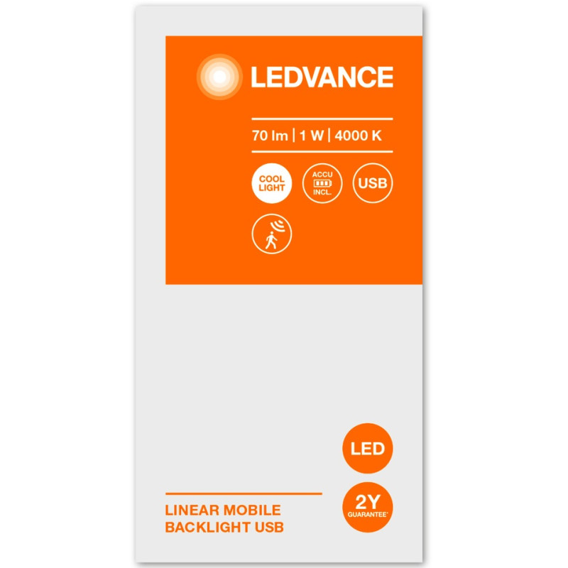 Фонарь LEDVANCE Linear LED Mobile 1W USB 4000K (4058075610507)