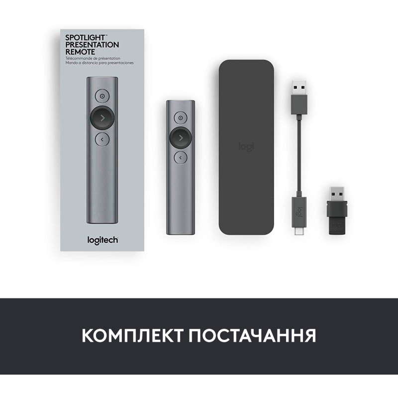 Logitech Spotlight Plus Slate (910-005166) Grey USB
