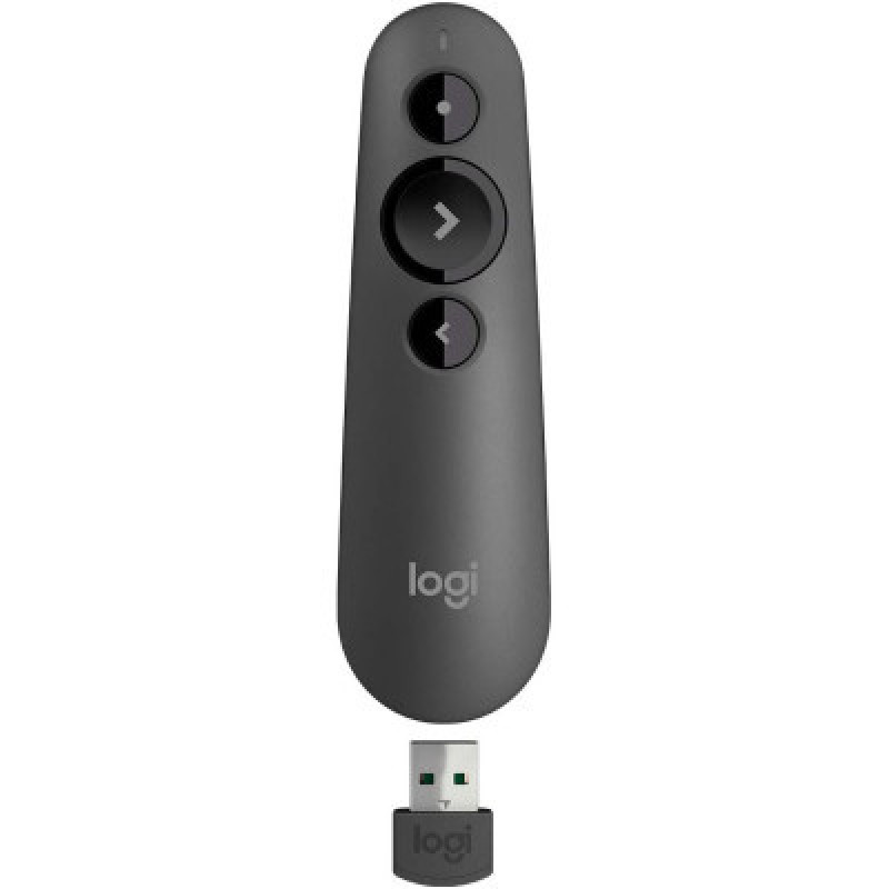 Logitech R500s Laser Pointer Presentation Remote Graphite (910-005843)