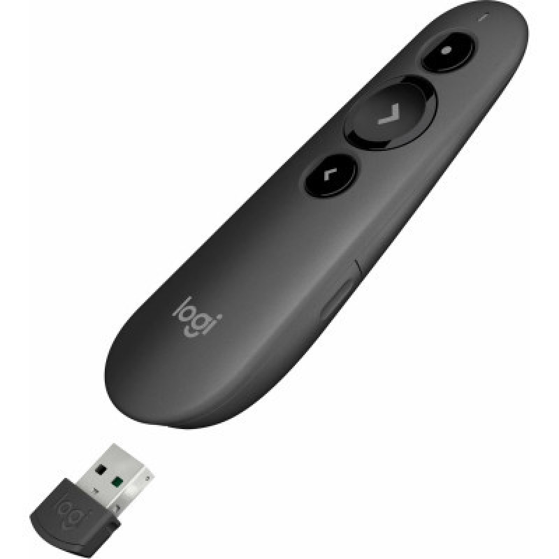 Logitech R500s Laser Pointer Presentation Remote Graphite (910-005843)