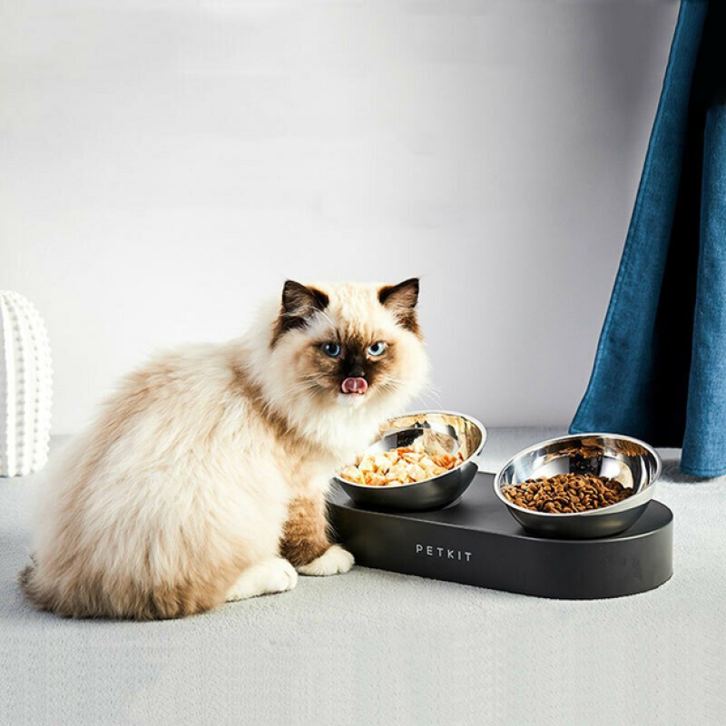 Petkit Fresh Nano-Metal Pet Cat Two Bowl Stand (P5201)
