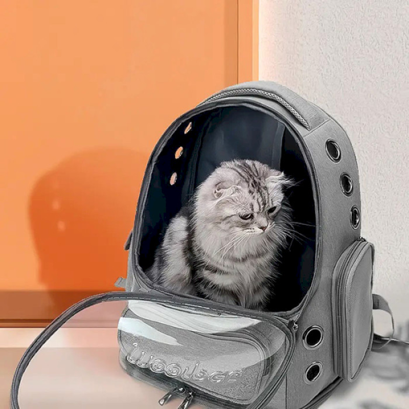 MOORPET Portable Double Shoulder Cat Gray (5042)