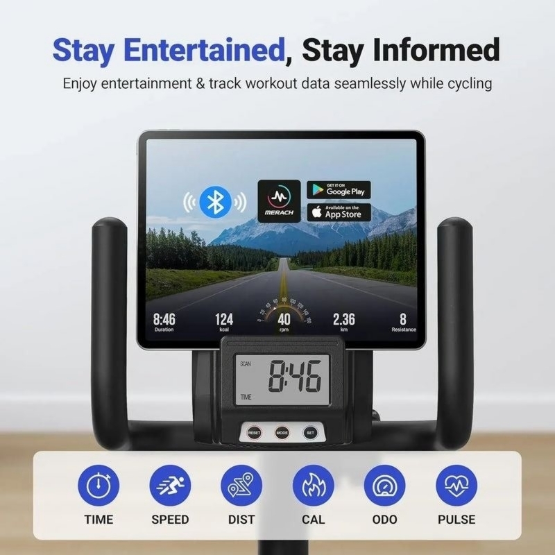 Велотренажер MERACH MR-S23B1-EU Recumbent bike