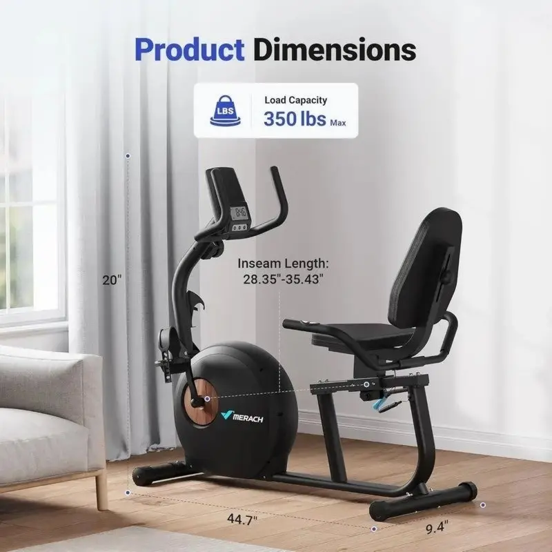 Велотренажер MERACH MR-S23B1-EU Recumbent bike
