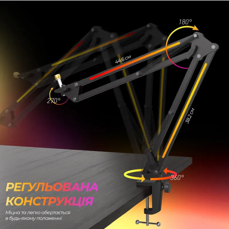 Аксесуар для мікрофону Fifine BM38 Black RGB