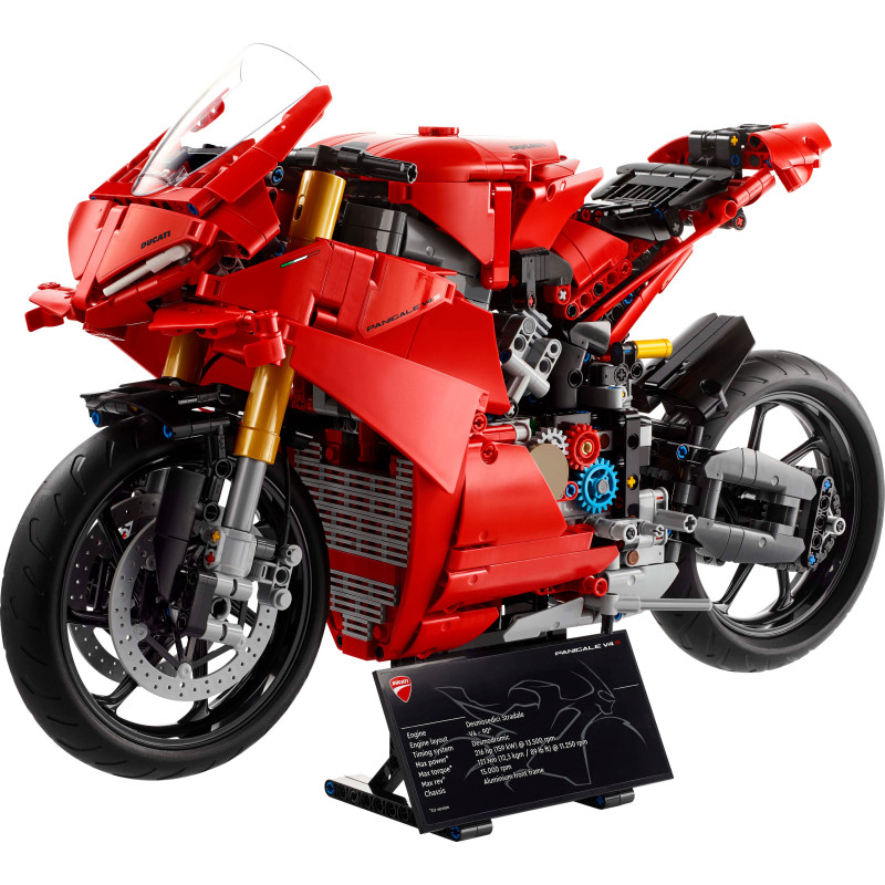 Конструктор LEGO Technic Мотоцикл Ducati Panigale V4 S 1603 деталі (42202)