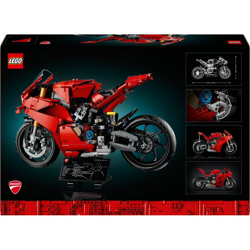 Конструктор LEGO Technic Мотоцикл Ducati Panigale V4 S 1603 деталі (42202)