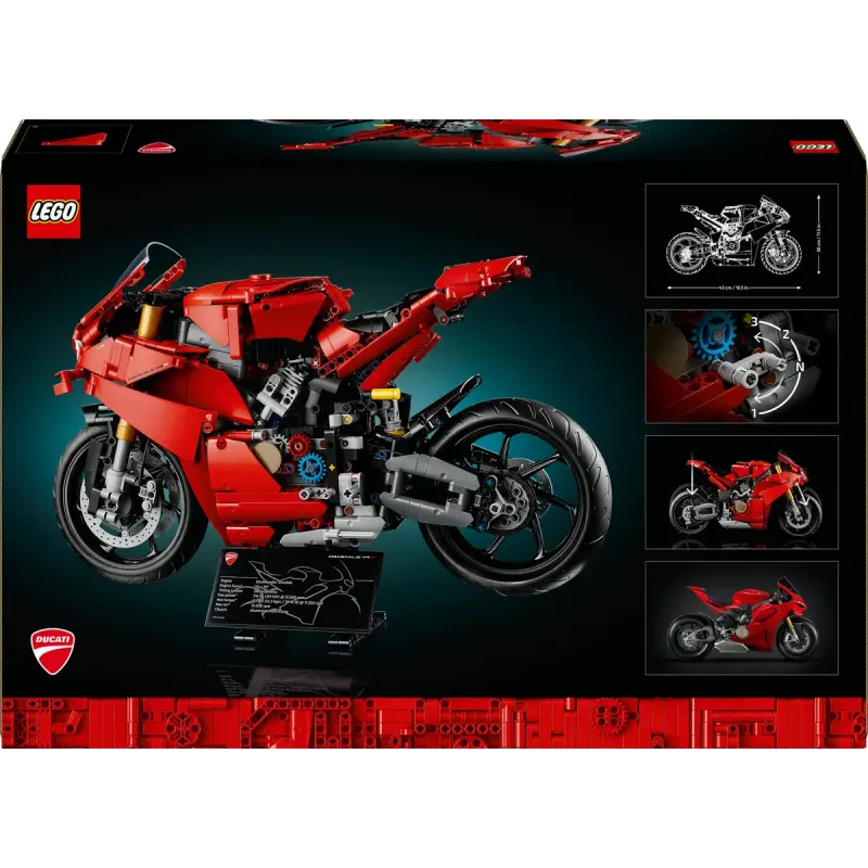 Конструктор LEGO Technic Мотоцикл Ducati Panigale V4 S 1603 деталі (42202)