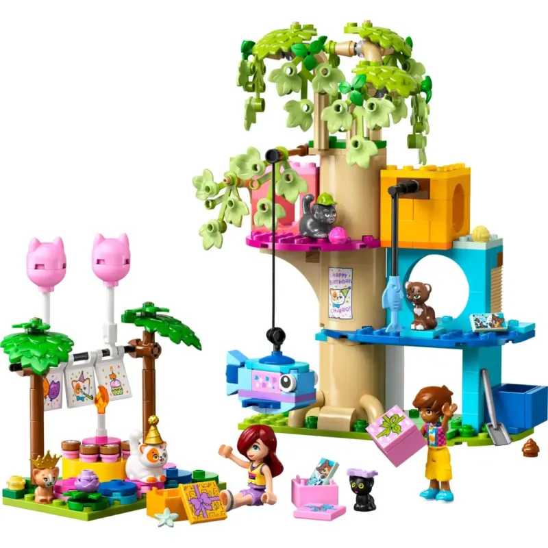 Конструктор LEGO Friends День народження кота та будинок на дереві (42666)