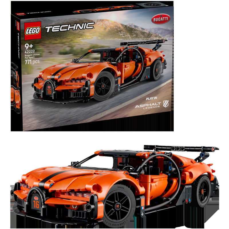 Конструктор LEGO Technic Гіперкар Bugatti Chiron Pur Sport (42222)