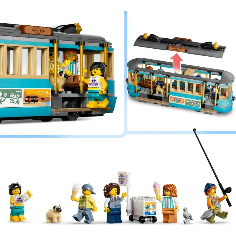Конструктор LEGO City Класичний трамвай до пляжу (60506)