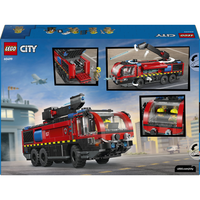 Конструктор LEGO City Пожежна вантажівка в аеропорту (60499)