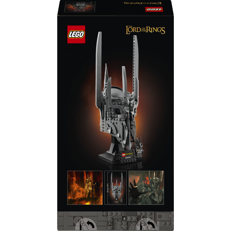 Конструктор LEGO Icons Володар перснів: шолом Саурона (11373)