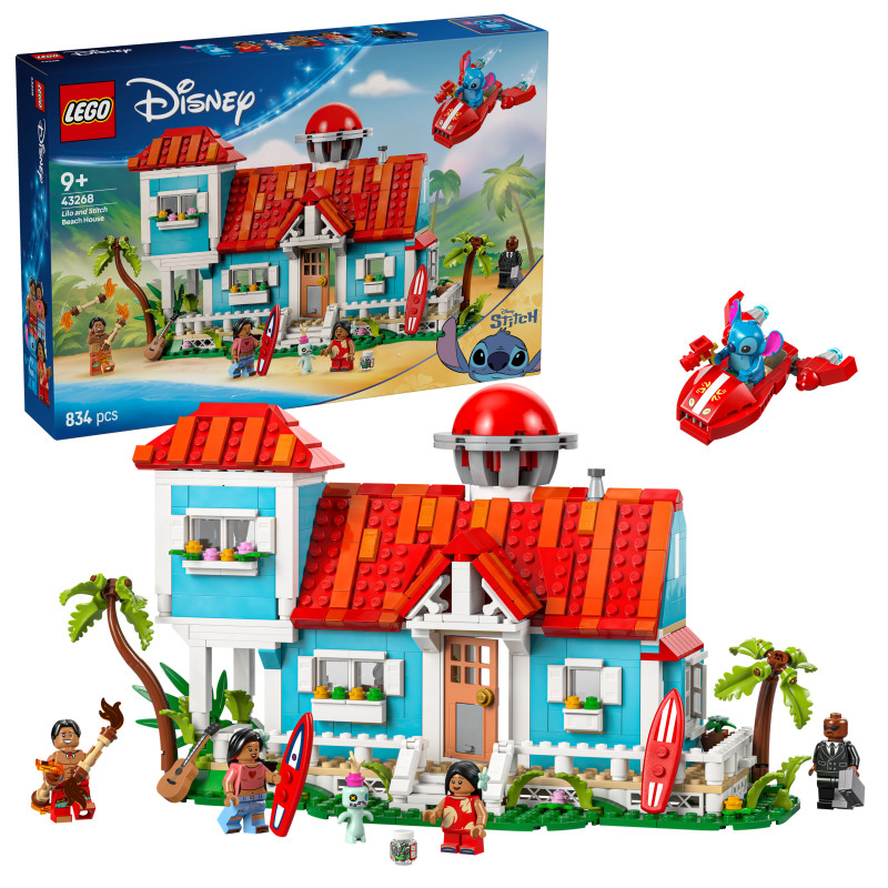 Конструктор LEGO Disney Пляжний будинок Ліло і Стіч (43268)