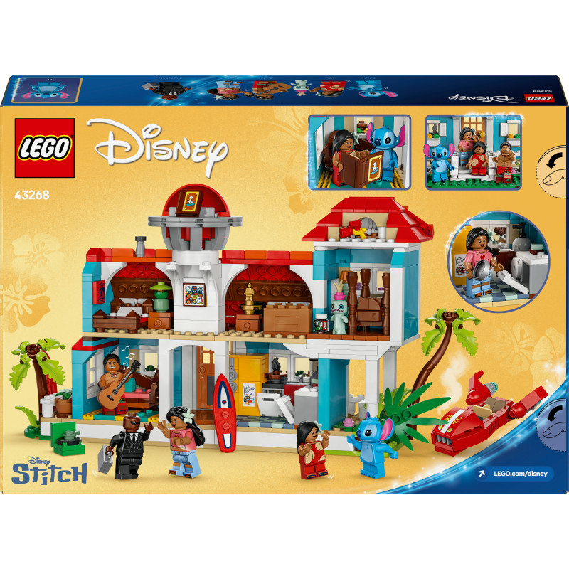 Конструктор LEGO Disney Пляжний будинок Ліло і Стіч (43268)