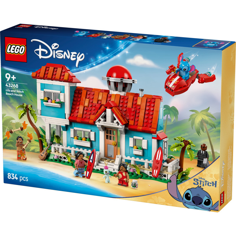 Конструктор LEGO Disney Пляжний будинок Ліло і Стіч (43268)