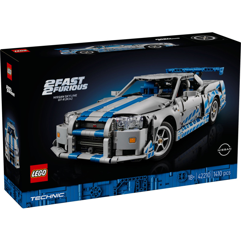 Конструктор LEGO Technic Подвійний форсаж Nissan Skyline GT-R (R34) (42210)