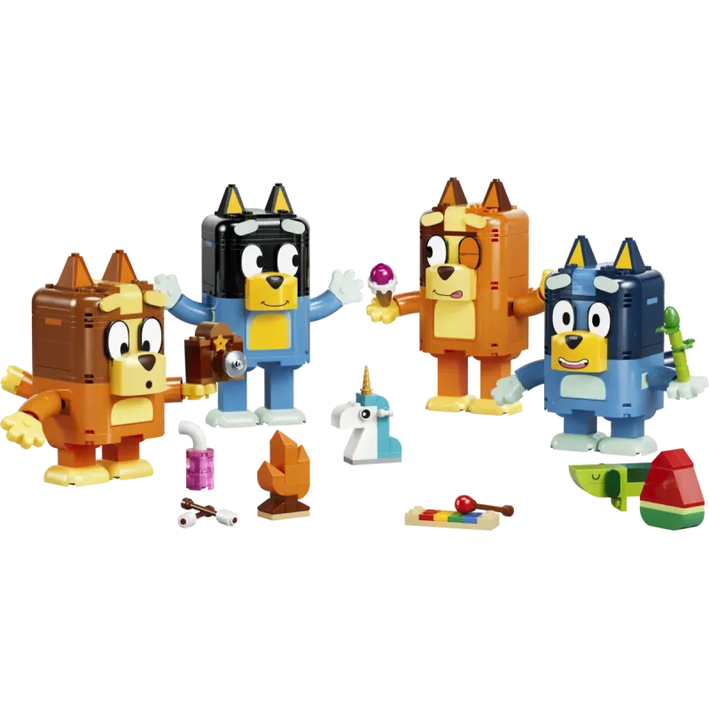 Конструктор LEGO Bluey Сім'я Блуї з кубиків (11217)