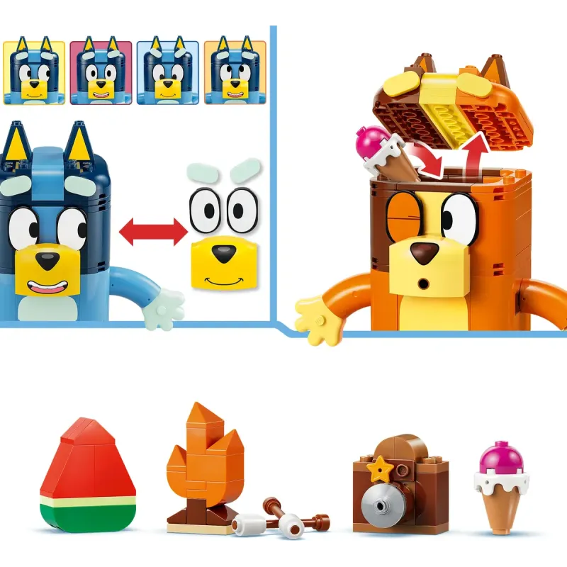 Конструктор LEGO Bluey Сім'я Блуї з кубиків (11217)