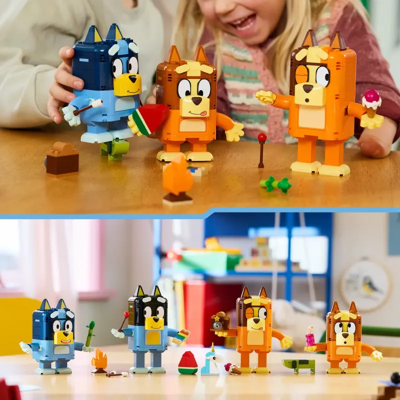 Конструктор LEGO Bluey Сім'я Блуї з кубиків (11217)