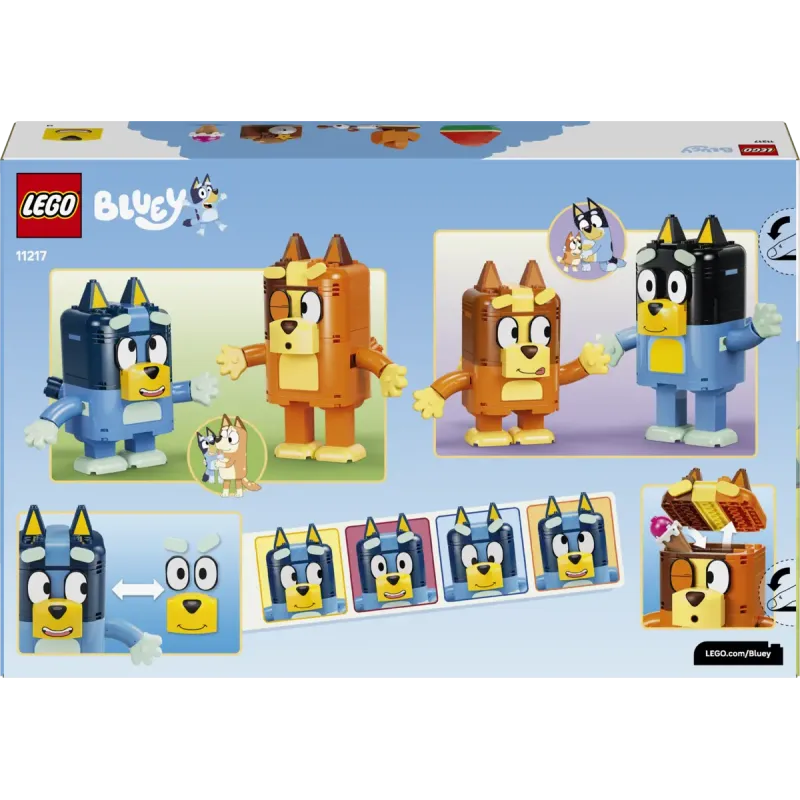 Конструктор LEGO Bluey Сім'я Блуї з кубиків (11217)