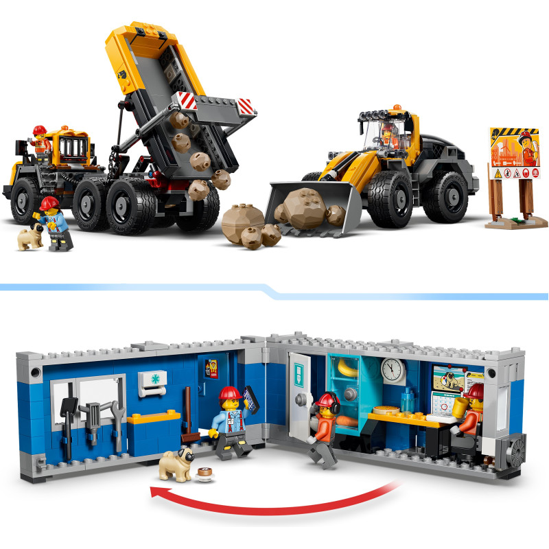 Конструктор LEGO City Самоскид та фронтальний ковшовий навантажувач (60494)