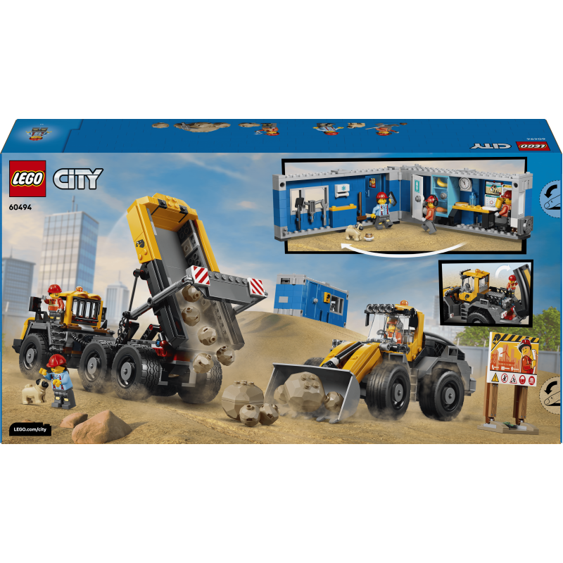 Конструктор LEGO City Самоскид та фронтальний ковшовий навантажувач (60494)