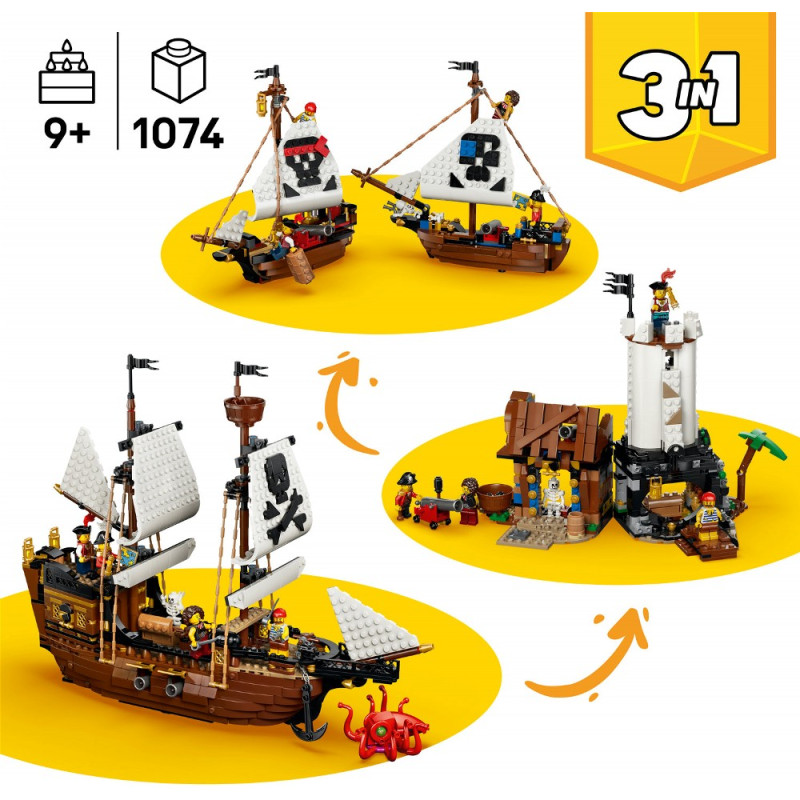 Конструктор LEGO Creator Культовый пиратский корабль (31387)