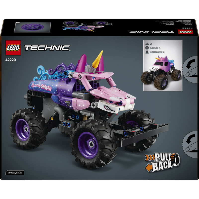 Конструктор LEGO Technic Monster Jam™ Sparkle Smash™ с функцией «Pull-Back» (42220)
