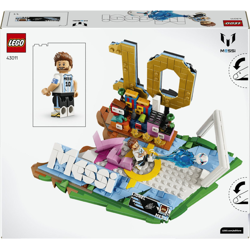 Конструктор LEGO Editions Football Ліонель Мессі — найкращі моменти футбольних матчів (43011)