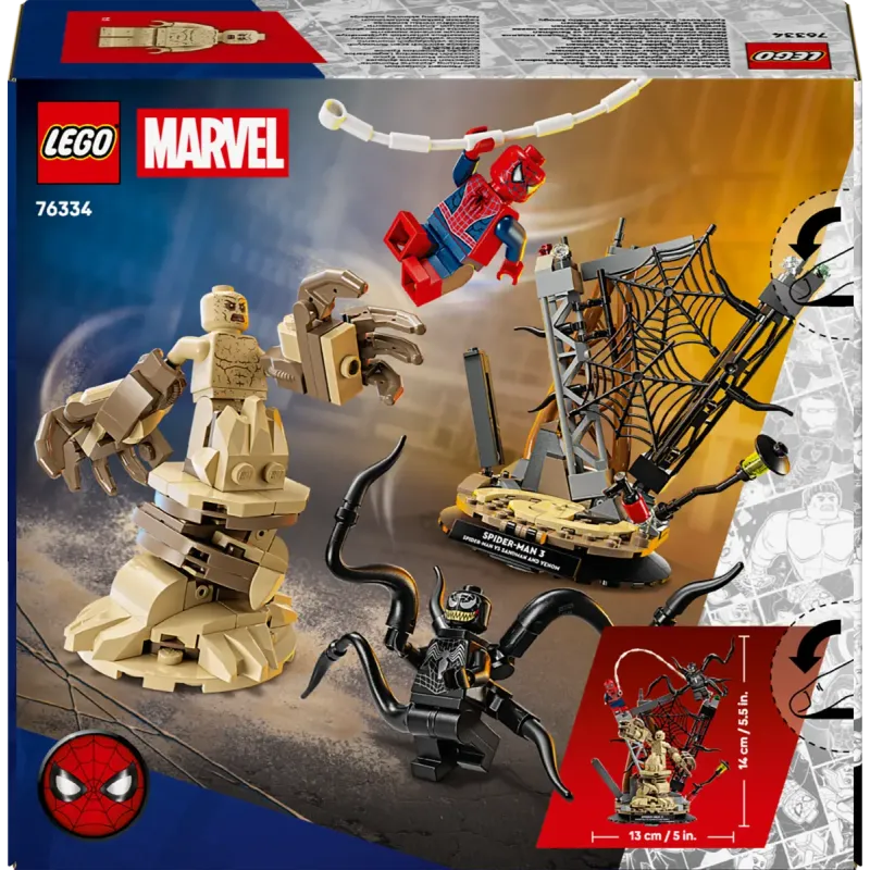 Конструктор LEGO Marvel Легендарна битва: Людина-павук vs. Піщана людина (76334)