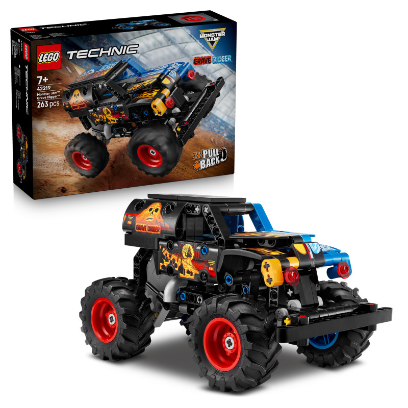 Конструктор LEGO Technic Monster Jam Grave Digger Вогонь і лід (42219)