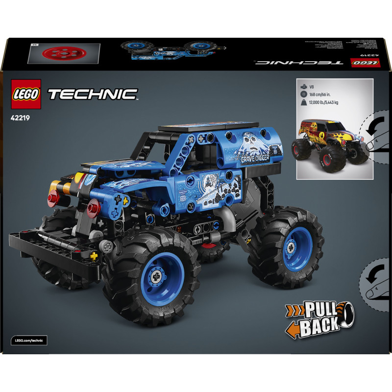 Конструктор LEGO Technic Monster Jam Grave Digger Вогонь і лід (42219)