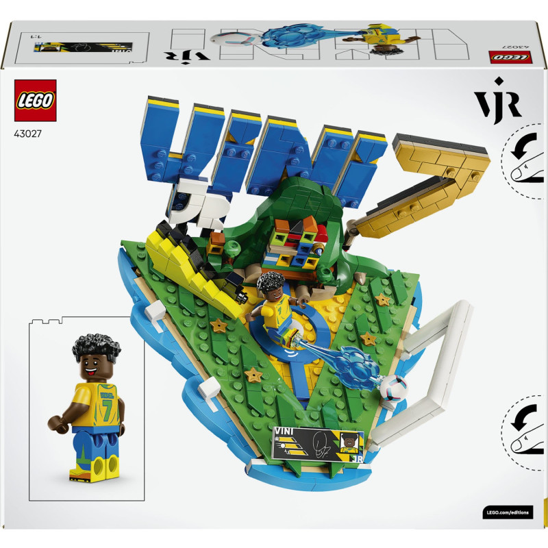 Конструктор LEGO Editions Football Вінісіус Жуніор — найкращі моменти футбольних матчів (43027)