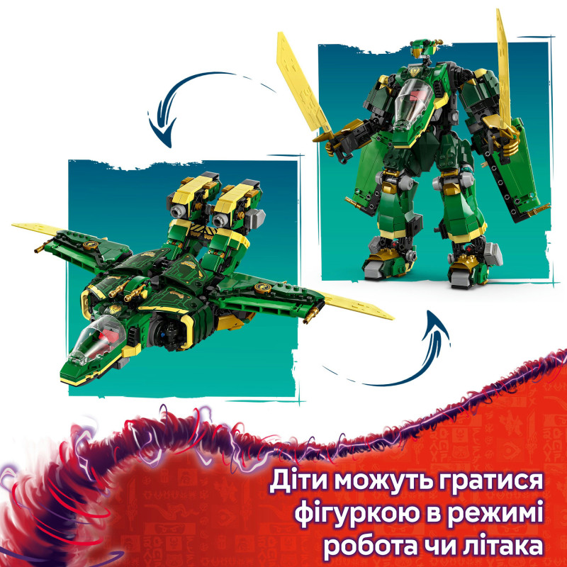 Конструктор LEGO Ninjago Реактивний робот Ллойда (71845)