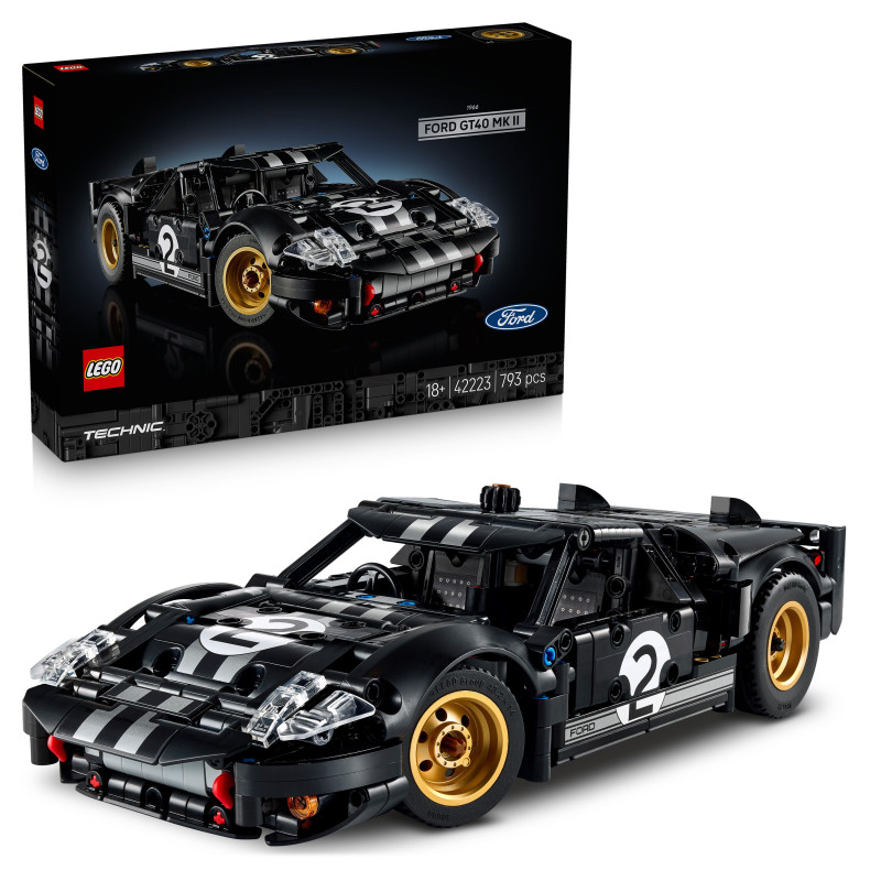 Конструктор LEGO Technic Автомобіль для перегонів Ford GT40 MKII 1966 року (42223)