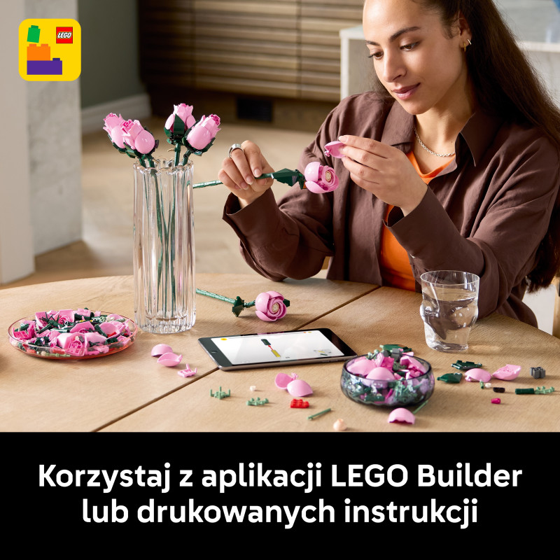 Конструктор LEGO® Botanical Букет розових роз (10374)