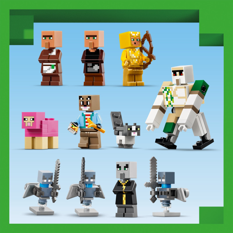 Конструктор LEGO Minecraft Напад викликача на село 21596