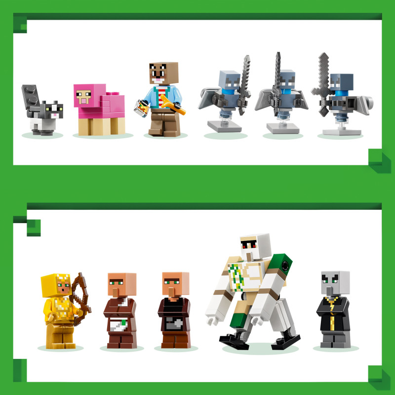 Конструктор LEGO Minecraft Напад викликача на село 21596