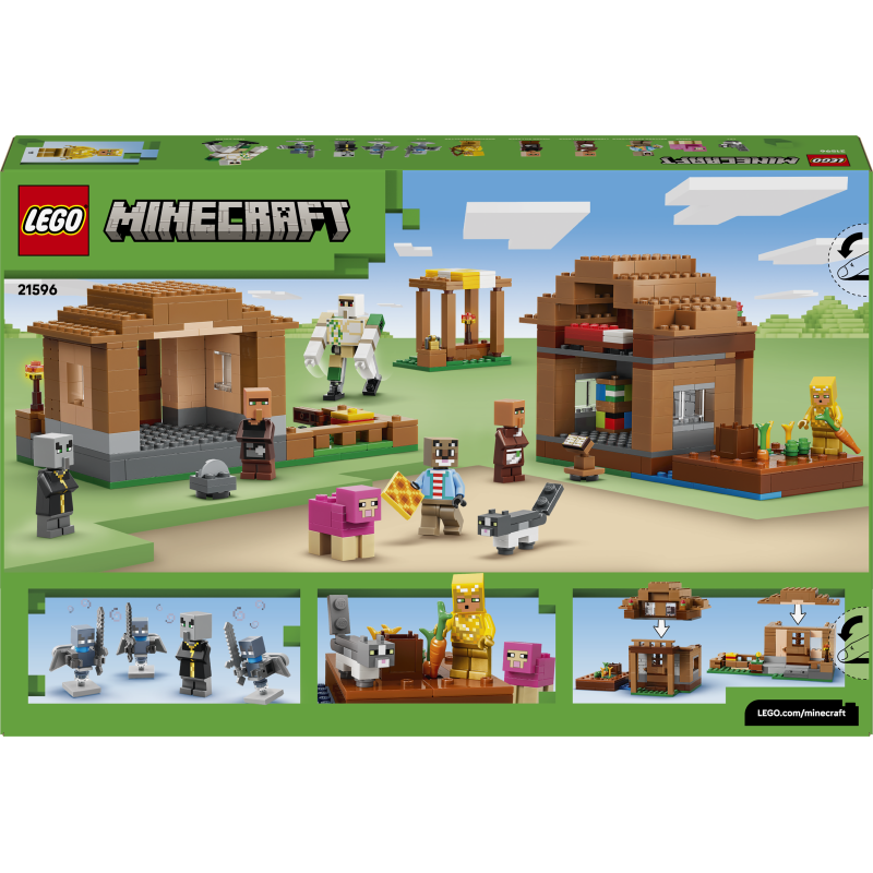 Конструктор LEGO Minecraft Напад викликача на село 21596