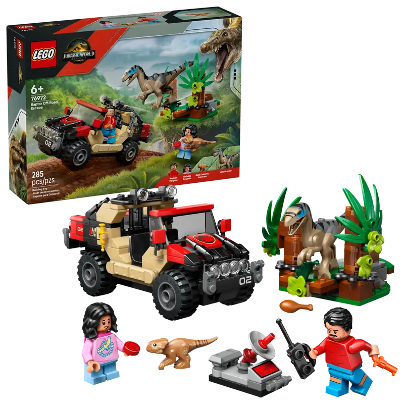 Конструктор LEGO Jurassic World Втеча від раптора (76972)