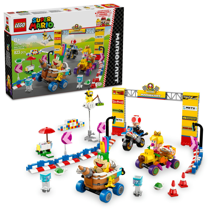 Конструктор LEGO Super Mario: Mario Kart Baby Peach & Grand Prix. Набір (72036)