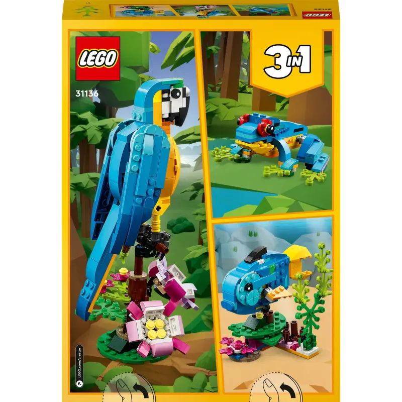 Конструктор LEGO Creator Екзотичний папуга (31136)