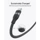 Anker Upcycled-Braided USB-C - USB-C (M/M), 240W, 0.9 м, Black (A82E2H11)