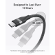 Anker Upcycled-Braided USB-C - USB-C (M/M), 240W, 1.8 м, Black (A82E2H12)