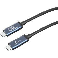 j5create USB4 40Gbps USB Type-C to USB Type-C 240W 0.8m Black (JUC29L08-N)