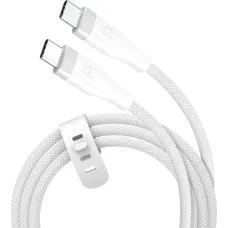 j5create Ultra Soft Double-Braided USB Type-C to USB Type-C 60W 1.8m White (JUCX18L18W-N)