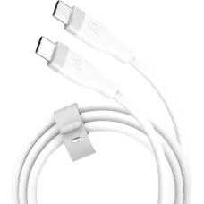 j5create Liquid Silicone USB Type-C to USB Type-C 60W 1m White (JUCX17W-N)