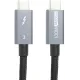 PowerPlant Thunderbolt 3 USB-C - USB-C 40Gbps 100W 1m Black (CA913336)